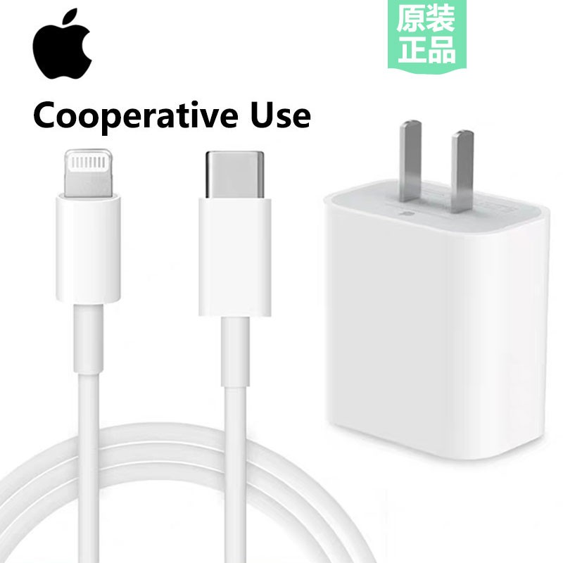 上海不夜城手机Apple苹果充电器原装18W PD快充18W快充头+USB-C数据线（1m）套装